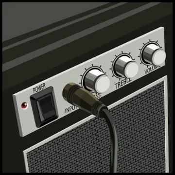 Guitar Amplifier Illustrazione stock