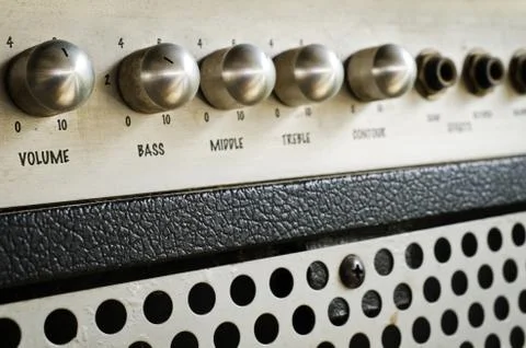 Guitar amplifier Foto stock
