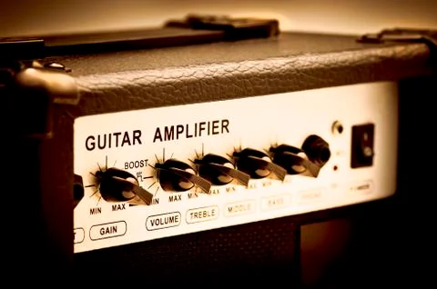Guitar amplifier Stock Photos