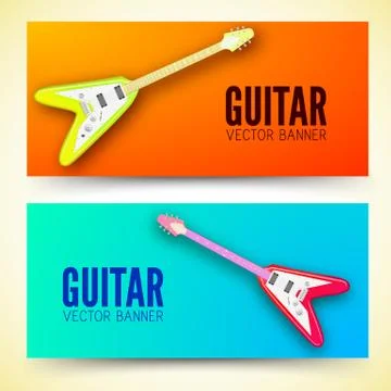 Guitar background concept. Vector illustration Stock Illustration