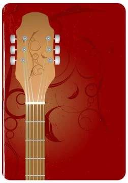 Guitar background Stock Illustration