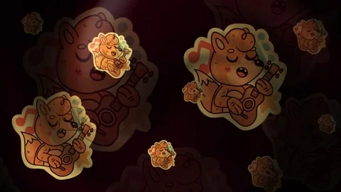 Guitar Background Loop Stock Footage 309450859