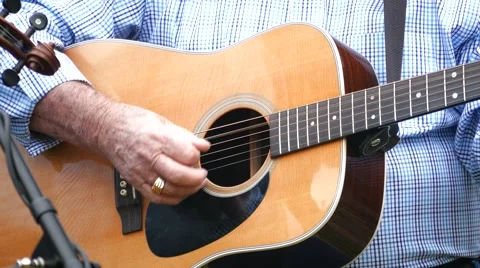 Guitar Being Played Stock Footage 62055843