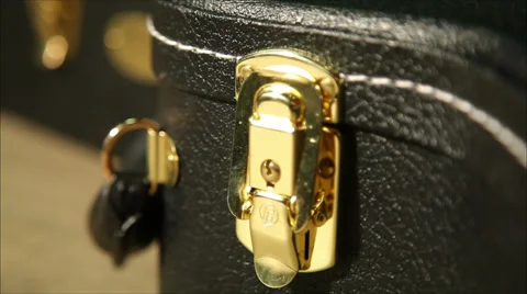 Guitar in the case, dolly 1 Stock-Footage 34957482