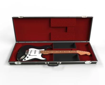 Guitar In Case Stock Illustration