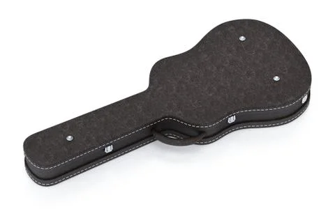 Guitar case isolated on white background. 3D illustration Ilustração Stock