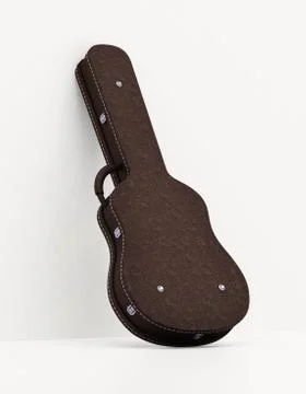 Guitar case isolated on white background. 3D illustration Ilustração Stock