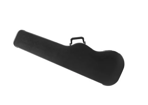 Guitar case isolated on the white background Stock Photos