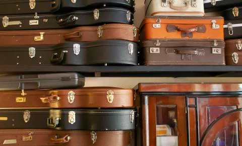 Guitar cases Stock Photos
