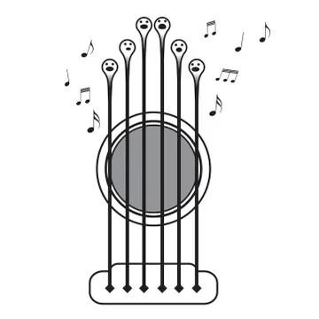 Guitar choir Stock Illustration