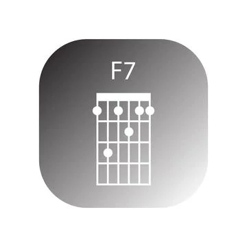 Guitar chord icon vector Stock Illustration