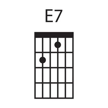 Guitar chord icon vector Stock Illustration