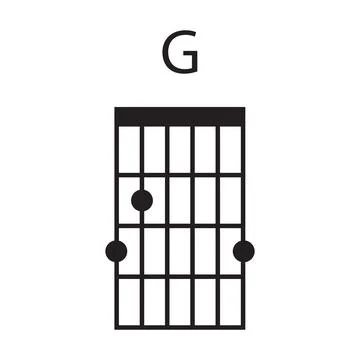 Guitar chord icon vector Stock Illustration