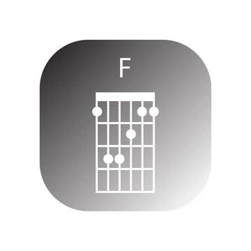 Guitar chord icon vector Stock Illustration