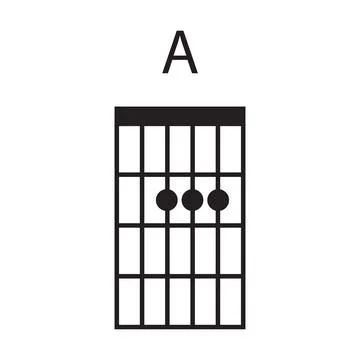 Guitar chord icon vector Stock Illustration