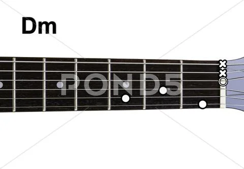 Guitar chords diagrams - dm Stock Photos