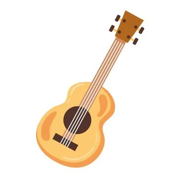 Guitar classic string instrument Stock Illustration