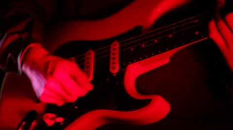 Guitar close up dolly Stock Footage 42138902