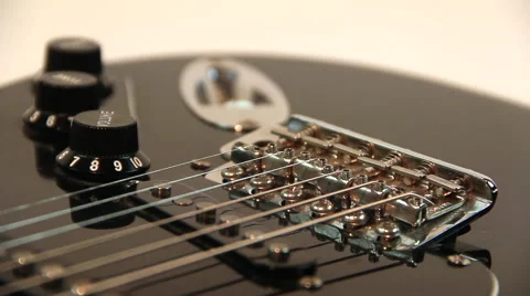 Guitar close up dolly Stock Footage 43204374