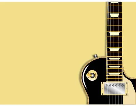 Guitar Copy Space Illustrazione stock