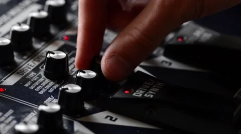 Guitar Effects Pedal Stock Footage 50614242