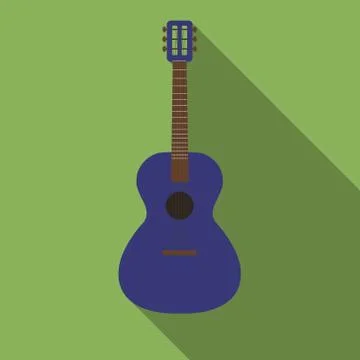 Guitar flat design Stock Illustration