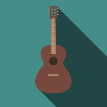 Guitar flat design Stock Illustration