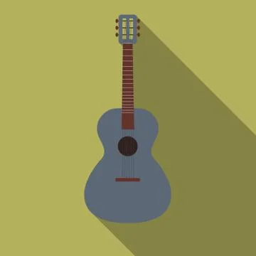 Guitar flat design Stock Illustration