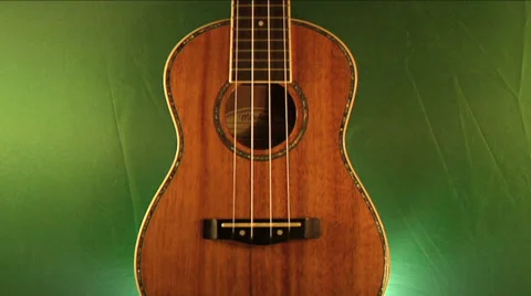 Guitar In Front of Chroma Key Green Screen Stock Footage 33735361