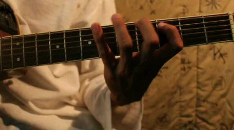 Guitar-G Dorian Scale Stock-Footage 646594