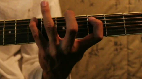 Guitar-G Major Scale Stock-Footage 646552