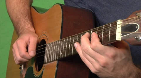Guitar Greenscreen Stock Footage 32901749