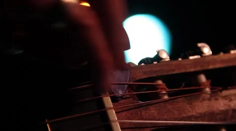 Guitar &amp; Guitar pick Stock Footage 40749088