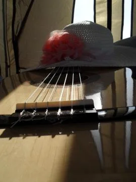Guitar hat Stock Photos