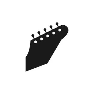 Guitar head vector design illustration Stock Illustration