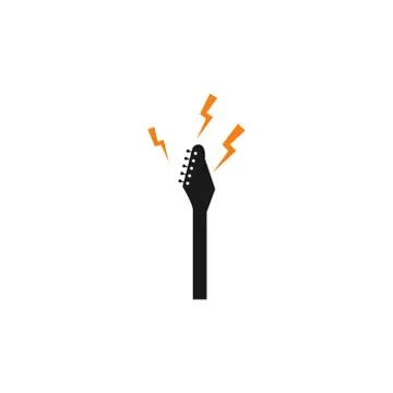 Guitar head vector design illustration Stock Illustration