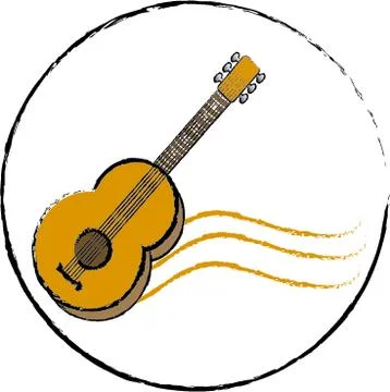 Guitar Icon Stock Illustration