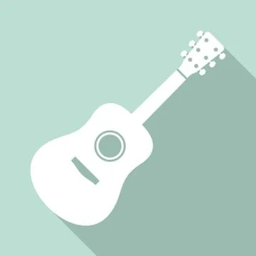 Guitar icon Illustrazione stock