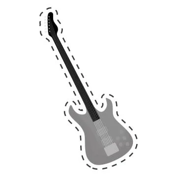 Guitar icon image Illustrazione stock