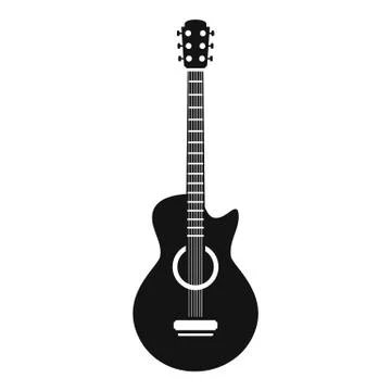 Guitar icon, simple style Stock-Illustration