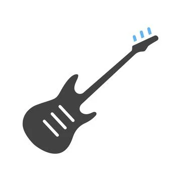 Guitar icon vector image. Stock Illustration