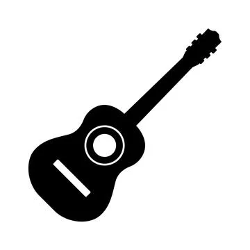 Guitar icon vector template Stock Illustration