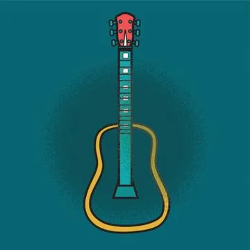 Guitar Illustrazione stock