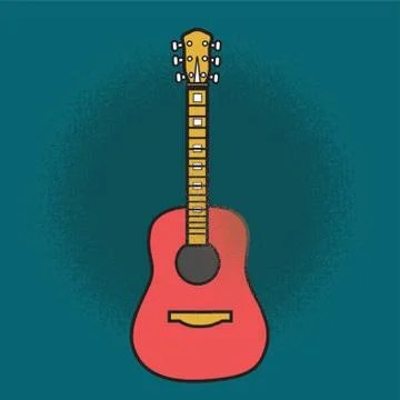 Guitar Illustrazione stock