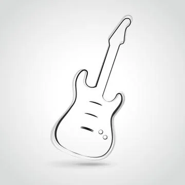Guitar illustration Stock Illustration