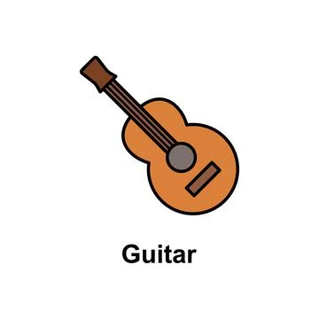 Guitar, instrument icon. Element of Cinco de Mayo color icon. Premium quality イラスト素材