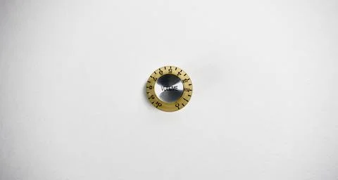 Guitar knobs . guitar parts closeup with copy space Stockfoto's