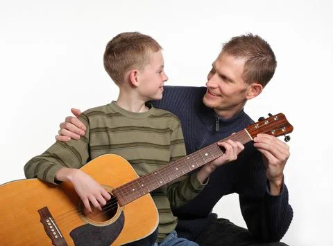 Guitar lessons Stock Photos