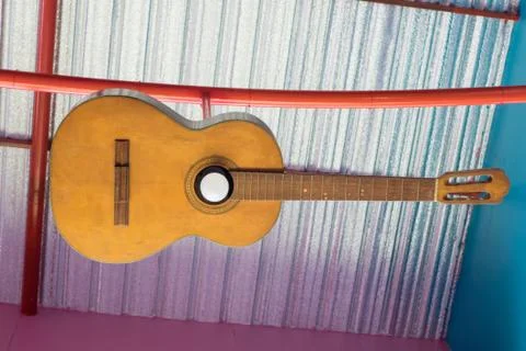 Guitar light. Stock Photos