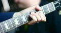 A guitar in live action at a concert - close up HD Footage